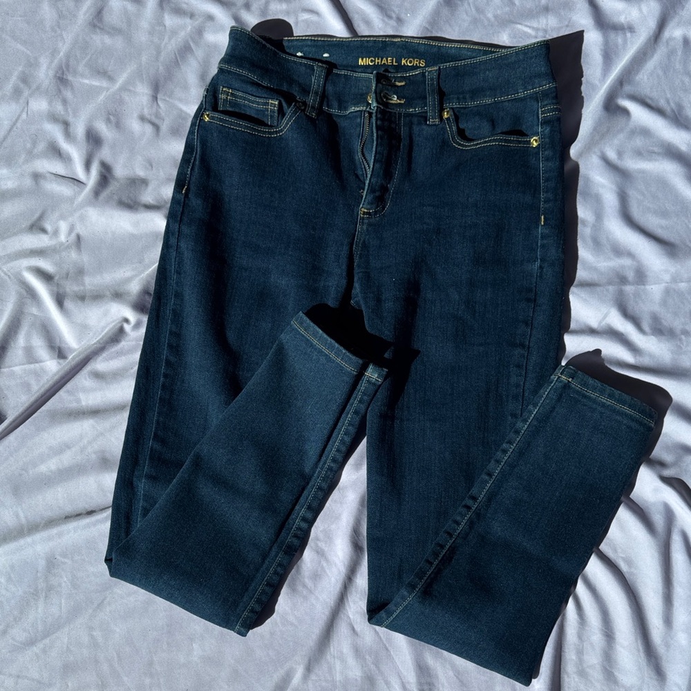 Michael Kors Navy Skinny Jeans for Women